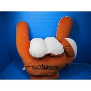 University of Texas Longhorns NCAA Hook 'Em Horns Hand Glove Plush Size 10x10in
